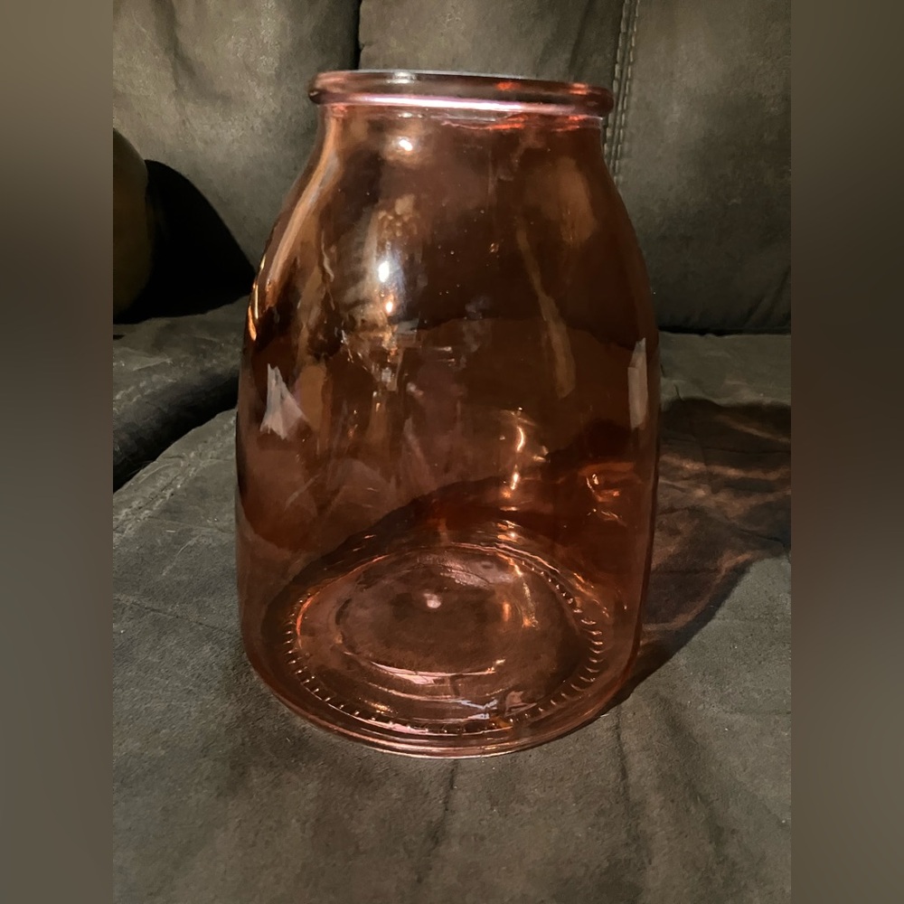 Elegant Pink Glass Vase